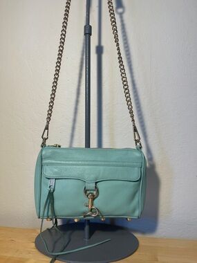 Rebecca Minkoff Mini MAC Leather Crossbody Bag Chain Strap Designer Purse